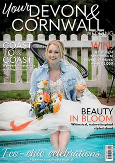 Cover of the July/August 2024 issue of Your Devon & Cornwall Wedding magazine