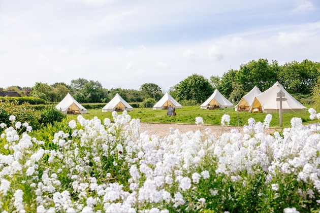 New bell tent accommodation at Southend Barns