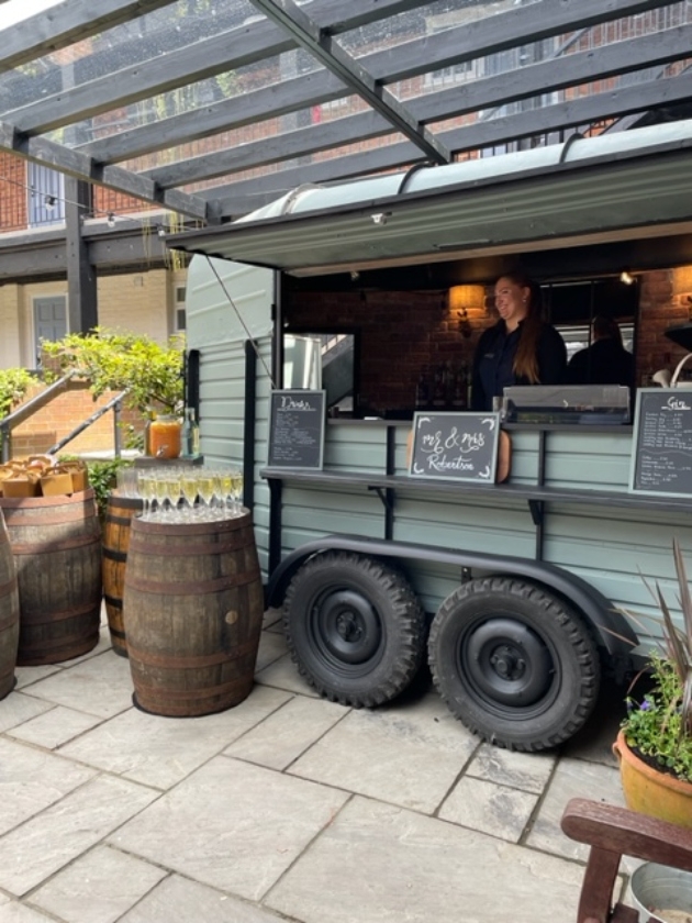 new horse box bar at Cottesmore