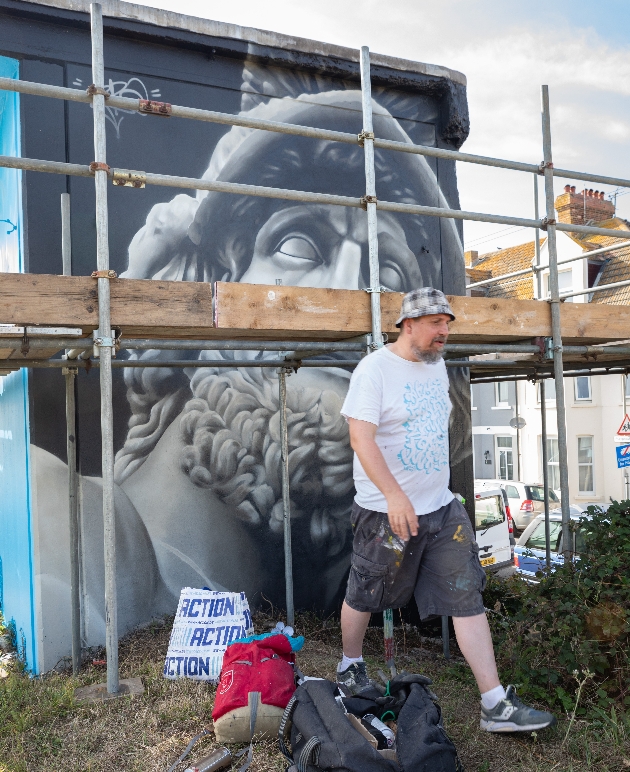 One of five new murals for Coastal Currents Arts Festival