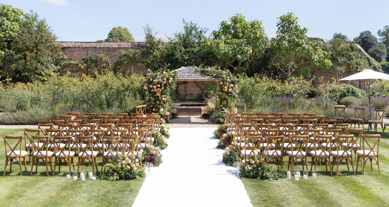 Cowdray Walled Garden ceremony area