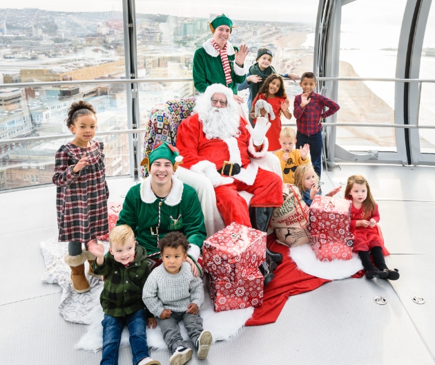 Santa in the Sky Brighton i360